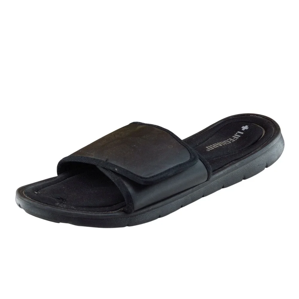 Lifeguard Size 12-13‎ M Black Slide Synthetic Men Shoes